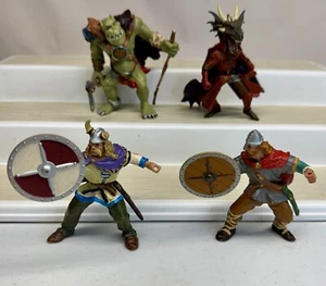 Lote de figuras medievales de Papo conjunto ogro troll duende guerrero cabeza de dragón vikingo 39617 - Imagen 1 de 10