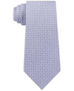 Michael Kors Men's Neck Tie Purple Small Geometric Cube Skinny Silk $69 #402