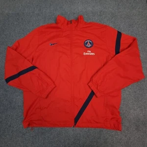 PSG Jacket Mens XLARGE red long sleeve football nike away Stadium Size XL - Picture 1 of 15