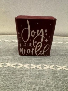 FARMHOUSE,HOME DECOR,HANDPAINTED,RUSTIC- JOY TO THE WORLD - WOOD SIGN - Picture 1 of 1