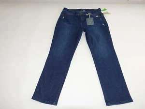Democracy Women's Ab Solution Eco Straight Jeans Size 18W NWT Blue Mid Rise - Picture 1 of 8