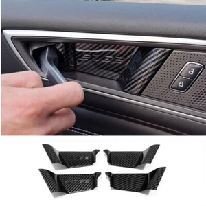 For FORD EDGE 2015-2022 Carbon Fiber Inner Car Door Handle Bowl Cover Trim - Bild 1 von 7
