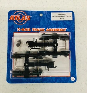 Atlas 1 Pair O Scale 3  Rail Commonwealth Metal Trucks #66029  New   - Picture 1 of 3
