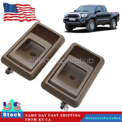 Se adapta a Toyota 4Runner/Pickup/Tercel 1988-1995 manija de puerta interior izquierda+derecha marrón Foto 1 de 4