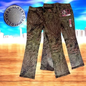 Mossy Oak Brush Camo Women Sz 12 Stretch Jean Pants Hunting Real Tree Fishing US - Picture 1 of 13