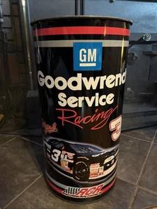 Vintage Dale Earnhardt RCR GM Trash Can Waste Basket Garbage Metal Can - Picture 1 of 9