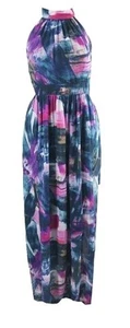 New INC INTERNATIONAL CONCEPTS Maxi Halter Ribbons DRESS SIZE 2 MSRP $159 - Picture 1 of 8