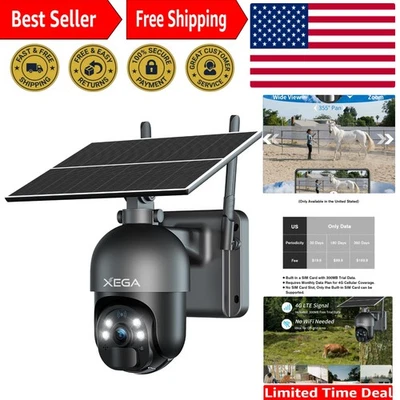 Smart 4G Solar Camera with HD Night Vision & Two-Way Audio -  Rated - Image 1 of 4
