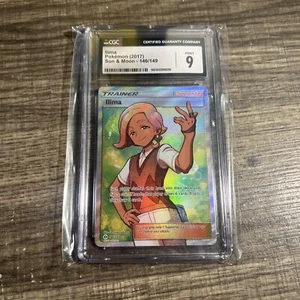 CGC 9 Mint Ilima 146/149 2017 Pokemon Sun & Moon Full Art Trainer - Picture 1 of 6
