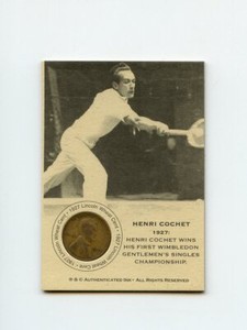 #LK.1155 HENRI COCHET 1927 Wheat Penny Insert Trade Card RARE
