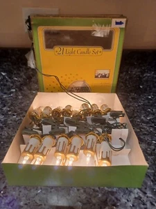 Nostalgia Collection New 21 Light Christmas Candle Set 7 - 3 light Clusters.  - Picture 1 of 8