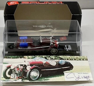 BRUMM LIMITED EDITION & SIGNED . MORGAN MX4 .SHEALLY ACROSS AMERICA 1980 .MINT - Image 1 of 4