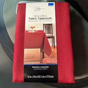 Mainstays Fraser Tablecloth , 52"W X 70"L, Red Sedona - Picture 1 of 4
