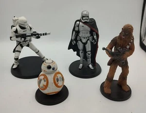 Disney Star Wars Action Figure Cake Toppers - 4 Piece Lot - Picture 1 of 9
