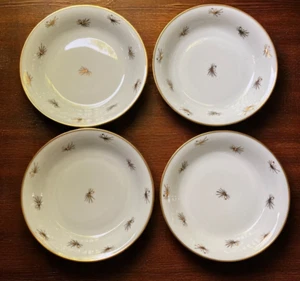 Oscar Schaller and Co. Atomic Starburst Gold Set of 4 Soup Bowls Germany 1935 - Picture 1 of 6