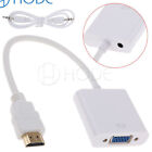 1080P HDMI Male to VGA Female Video Adapter Converter With 3.5mm Audio Cable