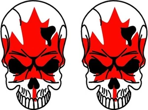 "Juego de calcomanías de vinilo para coche de 2-3" bandera canadiense bandera canadiense - Imagen 1 de 1