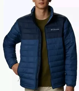 Columbia Omni-Heat Powder Lite Reflective Lining Jacket Mens Big Size-6X Blue - Picture 1 of 7