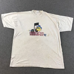 VTG 1996 Summerfest Shirt Mens XL Gray KIX 104 Fayetteville Arkansas 90s #5166 - Picture 1 of 7