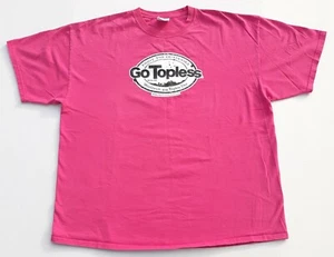 GO TOPLESS Pink T Shirt 2XL Worldwide 4 X 4 Topless Day May 8th 2010  - Picture 1 of 8