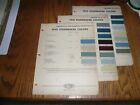 1950 1951 1952 Studebaker Dupont Dulux & Color Chip Paint Samples - Three Years