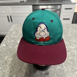 Exclusive For Video Release of Snow White Grumpy Youth Hat Cap Snapback Disney - Picture 1 of 6