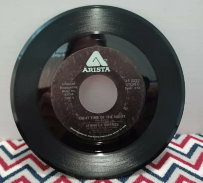 Jennifer Warnes Right Time of Night 45 RPM 7" Vinyl Record Rock Pop Tested VG+ - Image 1 of 4