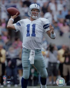 Drew Bledsoe Dallas Cowboys NFL Licensed Unsigned Glossy 8x10 Photo B - Picture 1 of 1