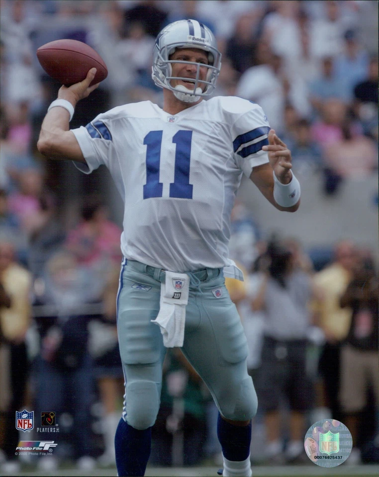 Drew Bledsoe Dallas Cowboys NFL Licencia Sin Firmar Brillante 8x10 Foto B Foto 1 de 1
