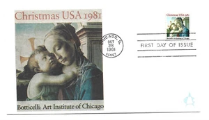 1939 Christmas 1981, Madonna, Andrews FDC - Picture 1 of 1