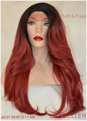 Swiss Lace Front Wig 4X4 Silk Top Handtied Heat Safe TT4.BG Long Thick 1372 - Image 1 of 4