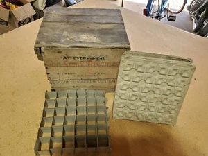 VINTAGE BIG SIOUX BISCUITS WOODEN EGG CRATE WOOD BOX MANCHESTER BISQUIT CO. USA - Picture 1 of 14