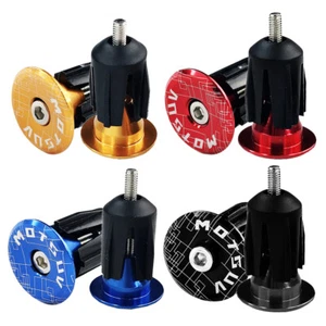 2x Aluminium Lenker-Endkappen Lenkerendkappen Lenkerstopfen Fahrrad Bike Kappe - Bild 1 von 36