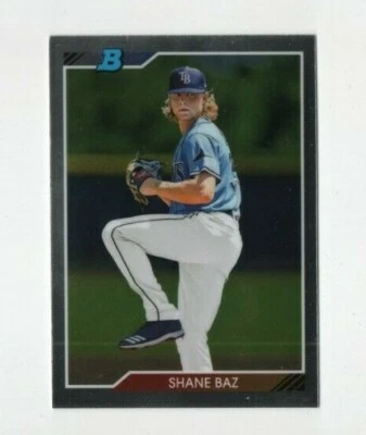2020 Bowman Heritage Chrome Prospects SHANE BAZ TAMPA BAY RAYS #92CP-SB - Image 1 of 4