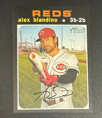 Alex Blandino 2020 Topps Heritage SP #721 - Cincinnati Reds - Image 1 of 2