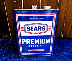 VTG 1930er SEARS OIL COMPANY ROME N.Y. 2 GALLONEN MOTORÖLDOSE. NEW OLD STOCK! - Bild 1 von 7