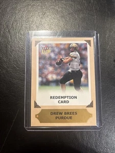 2001 Fleer Ultra Auto Drew Brees Redemption Unredeemed!!!!! SP $$ Rare - Picture 1 of 2