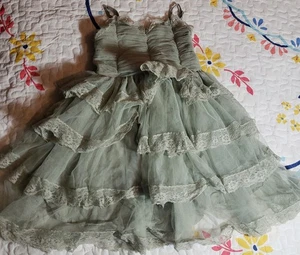 Noralee Green Lace Party Fairy Lace Dress Size 2 Little Girls Play Boutique - Picture 1 of 4