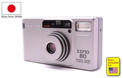 [No US Extra Duty / Tested / N-MINT] Pentax Espio 80 Zoom 35mm Film Camera JAPAN - Image 1 of 4