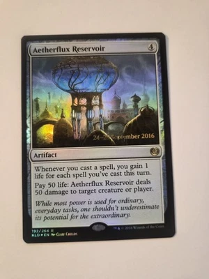 Magic The Gathering Aetherflux Reservoir Kaladesh Foil Prerelease MTG Card - Image 1 of 2