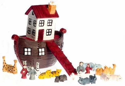 Arche Noah, Puppenhaus Miniatur, Kinderzimmer Zubehör Maßstab 1,12