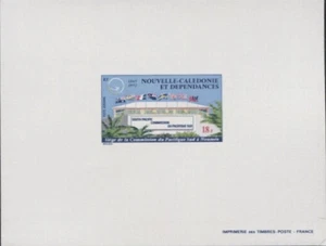 New Caledonia #YTPA128 EPL Proof 1972 South Pacific Commission Flags Palms [C87] - Picture 1 of 1