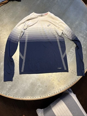 Мужская рубашка Asics для бега с длинным рукавом средний размер - Изображение 1 из 4