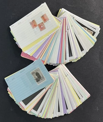 Colección de estampillas de Uruguay en tarjetas de distribuidor $120 valor de catálogo ZAYIX 0825CB14515 Foto 1 de 4