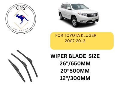 WIPER BLADES FOR TOYOTA KLUGER 2007-2013 - image 1 of 4