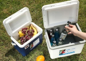 Portable Hard Cooler Box Insulated Ice Chest for Camping Beach Parties - Picture 1 of 28