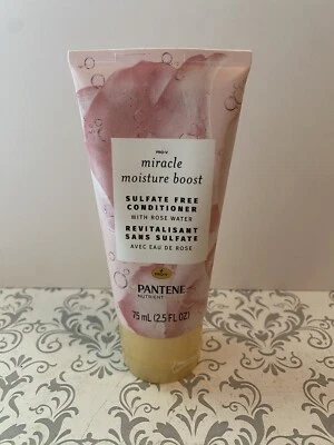 Acondicionador Pantene Miracle Moisture Boost sin sulfatos con agua de rosas 2,5 oz. Foto 1 de 2