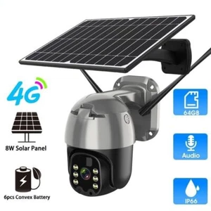 1080P HD Waterproof 4G Solar Camera SIM Card Color Night WiFi CCTV Surveillance - Picture 1 of 27