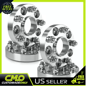4pc 1" Thick Forged Wheel Spacers with Lip 5x115 Hubcentric 70.3 Hub 12x1.5 Stud - Picture 1 of 8