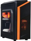 Diy-F2-O Black/Orange Usb 3.0 Micro-Atx Mini Tower Gaming Computer Case W